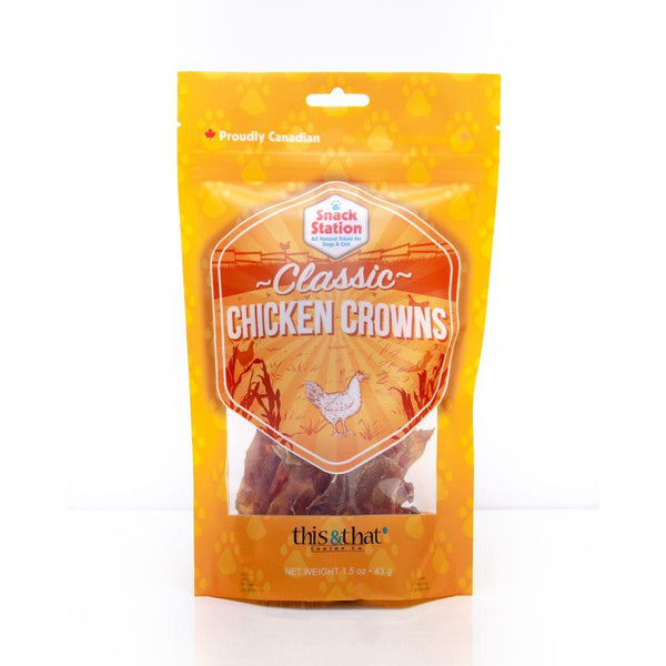 This & That Snack Station Classic Chicken Crowns Dog Treats