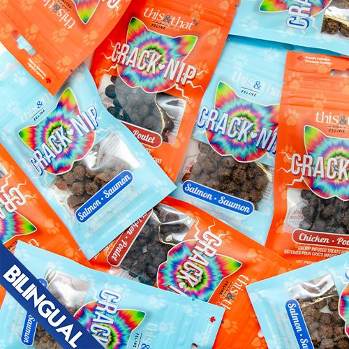 This & That® Snack Station CRACK-NIP Poulet Gâteries pour chats