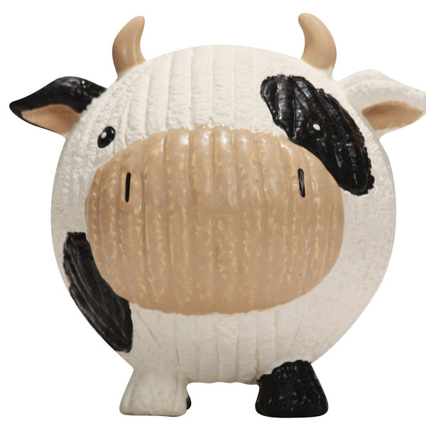 HuggleHounds Ruff-Tex Cow Ball Dog Toy