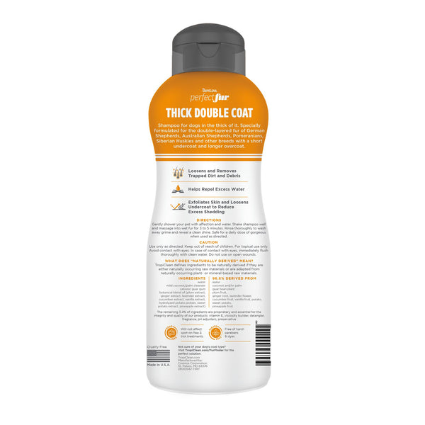 Tropiclean PerfectFur Thick Double Coat Dog Shampoo