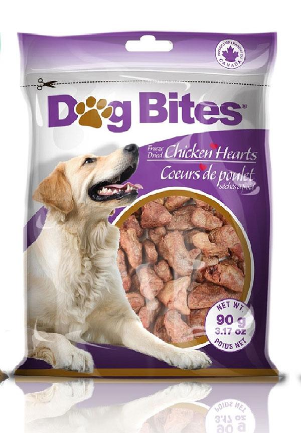 Petz International Dog Bites Chicken Hearts Freeze-Dried Dog Treats