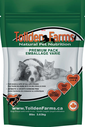 Tollden Farms Premium Pack Frozen Dog & Cat Food