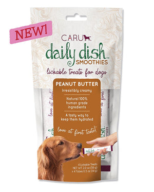 Caru Daily Dish Smoothies Friandises pour chiens léchables au beurre d’arachide