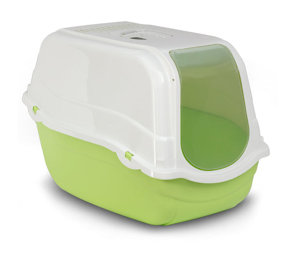 Bergamo Litter Pan Romeo With Top And Filter, Green