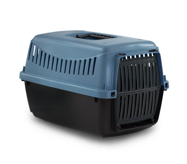 Bergamo Gipsy Eco Plastic Door Pet Carrier, Laguna Blue