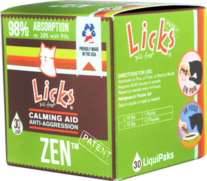 Licks Pill-Free Zen Calming Cat Supplement
