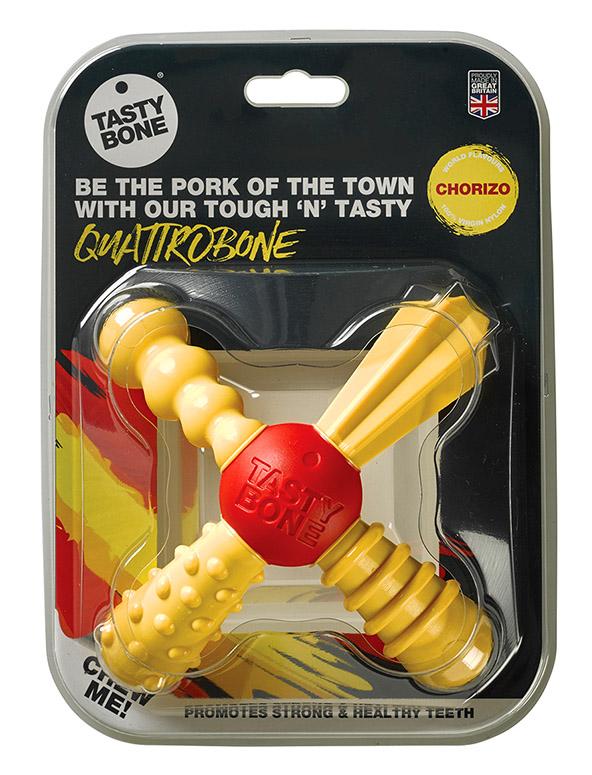 Tasty Bone Nylon QuattroBone Chorizo Jouet pour chien