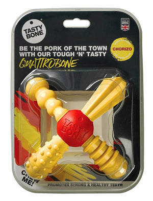 Tasty Bone Nylon QuattroBone Chorizo Dog Toy