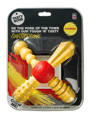 Tasty Bone Nylon QuattroBone Chorizo Dog Toy