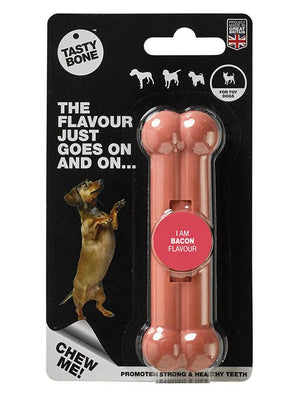 Tasty Bone Nylon Bone Bacon Dog Toy