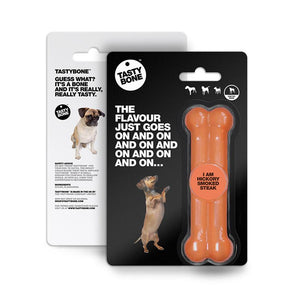 Tasty Bone Nylon Bone Hickory Smoked Steak Dog Toy