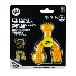 Tasty Bone Nylon Trio Bone Chicken Dog Toy