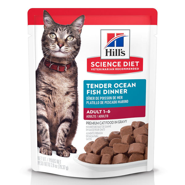 Hill's Science Diet Adulte Indoor Entrée de Poisson Océan en Nourriture humide pour chats