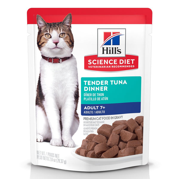 Hill's Science Diet Senior 7+ Wet Cat Food, Tuna
