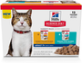 Hill's Science Diet Senior 7+ Wet Cat Food Pouch Variety Pack, Chicken and Tuna