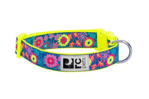 RC Pets Clip Dog Collar, Flower Power