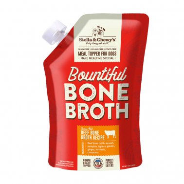 Stella & Chewy's Dog Bountiful Bone Broth Garniture de Repas au Bouillon d'Os de Boeuf Pour Chiens