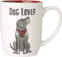 PetRageous Dog Lover Mug, White/Red
