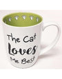 PetRageous The Cat Loves Me Best Mug