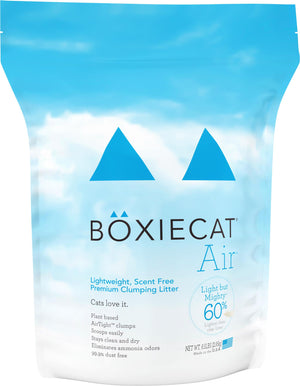 Boxiecat Air Litière premium légère pour chats, agglomérante et sans parfum