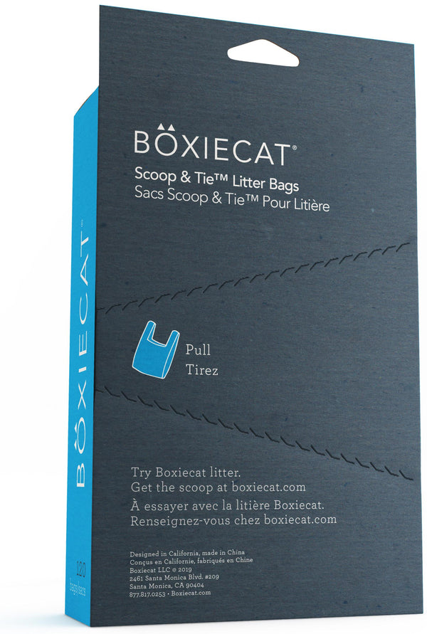 Boxiecat Sacs à litière à ramasser et nouer pour chats
