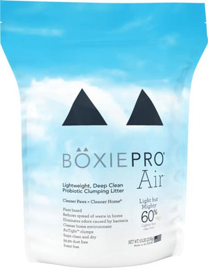 Boxiecat BoxiePro Air Litière premium légère pour chats, nettoyage en profondeur avec probiotiques, agglomérante