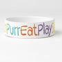 PetRageous Gamelle Crayon Kitty pour chats, blanc