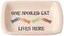 PetRageous One Spoiled Pet Rectangular Cat Saucer Bowl