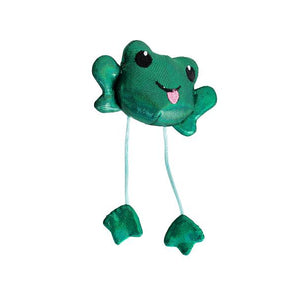 Petstages Jouet chat grenouille Toss N Dangle, vert