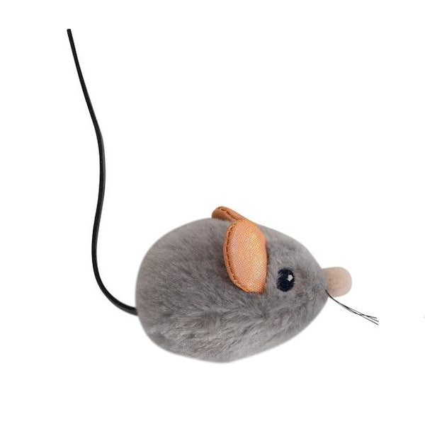 Petstages Squeak Squeak Mouse Cat Toy, Grey