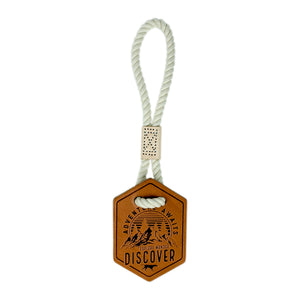Tall Tails Natural Leather Adventure Awaits Tug Dog Toy, 13-in
