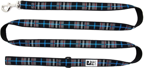 RC Pets Laisse de à motifs, Sergé écossais noir