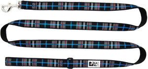 RC Pets Dog Leash, Black Twill Plaid