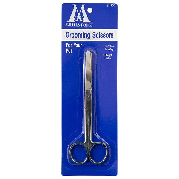 Millers Forge Straight Blunt Tip Grooming Scissors for Pets