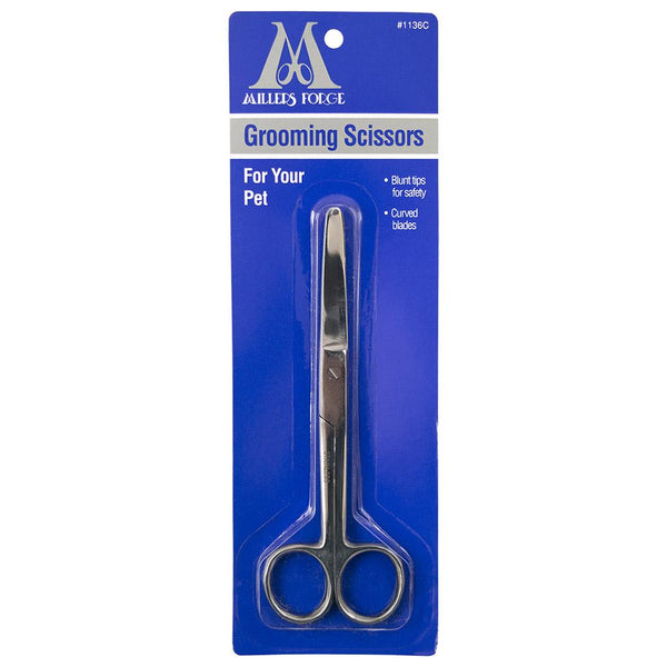 Millers Forge Curved Blunt Tip Grooming Scissor for Pets