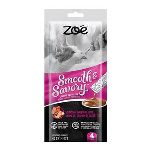 Zoe Smooth & Savory Salmon & Shrimp Lickable Cat Treats