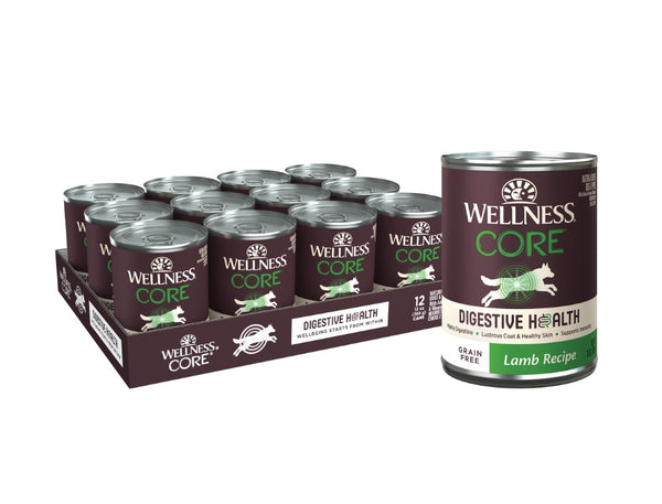 Wellness CORE Digestive Health Grain Free Lamb Wet Dog Food Can