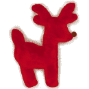 West Paw Jouet renne Tiny Tuff rouge pour les fêtes