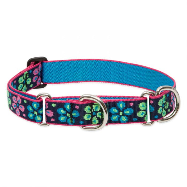 Lupine Pet Original Designs Martingale Dog Collar, Flower Power