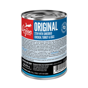 ORIJEN Original Stew with Shredded Chicken, Turkey & Eggs Wet Dog Food