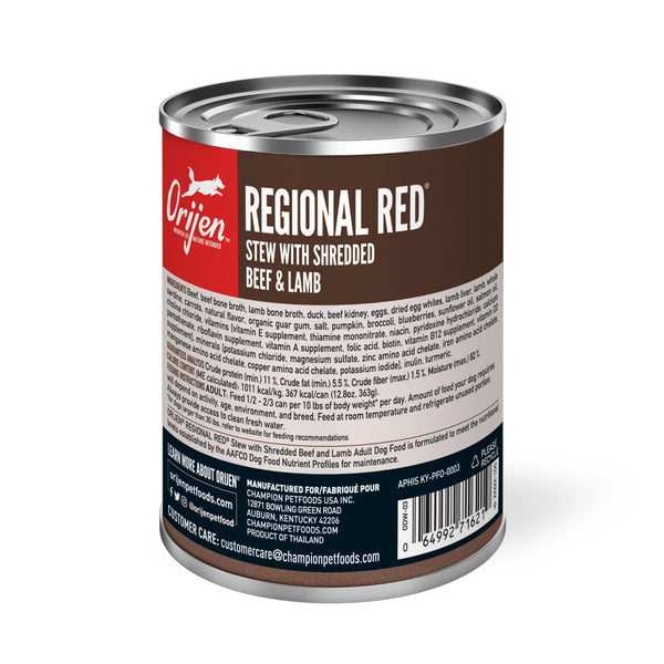 ORIJEN Regional Red Stew with Shredded Beef & Lamb Wet Dog Food