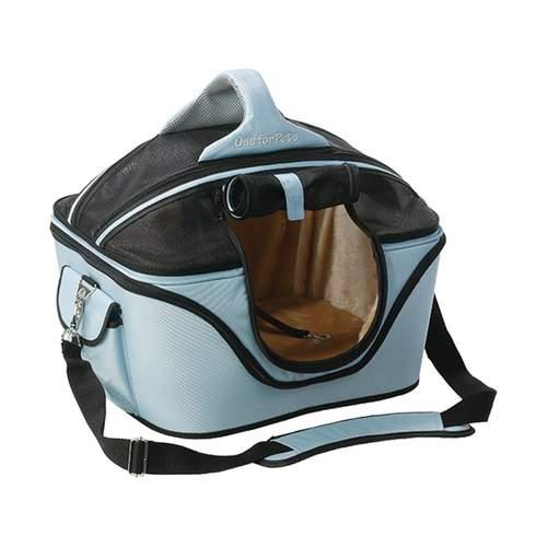 One For Pets Sac de transport douillet pour animaux, bleu poudré