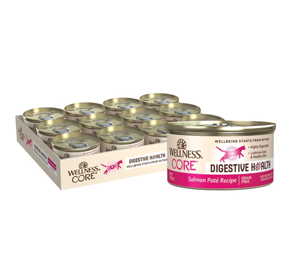 Wellness CORE Digestive Health Salmon Pate Wet Cat Food Cans
