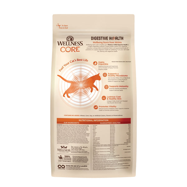 Wellness CORE Digestive Health Chicken & Rice Dry Cat Food