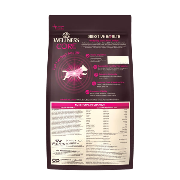 Wellness CORE Digestive Health Small Breed Chicken Dry Dog Food