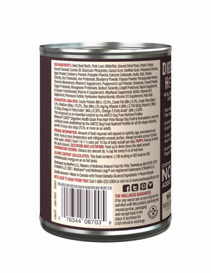 Wellness CORE Digestive Health Grain-Free Beef Wet Dog Food Can