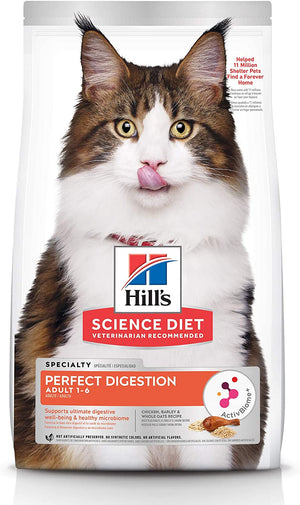 Hill's Science Diet Adult Perfect Digestion Chicken Cat Dry Food