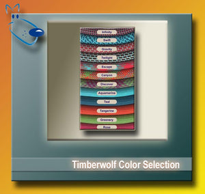 Timberwolf Alpine Rolled Dog Collar, Twilight