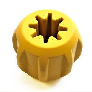 SodaPup Jouet distributeur de friandises Industrial Gear pour chiens, Jaune