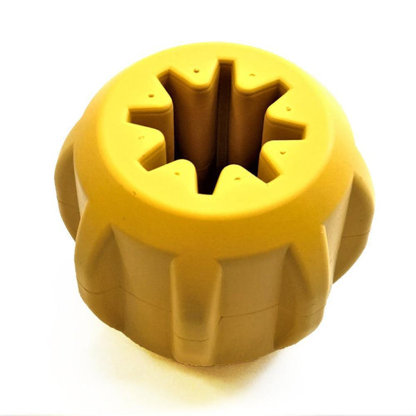SodaPup Industrial Gear Treat Dispenser Dog Toy, Yellow